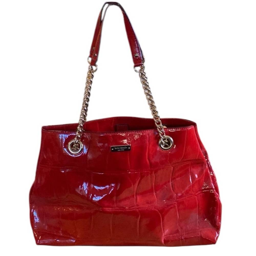Red Kate Spade Purse Patent Leather